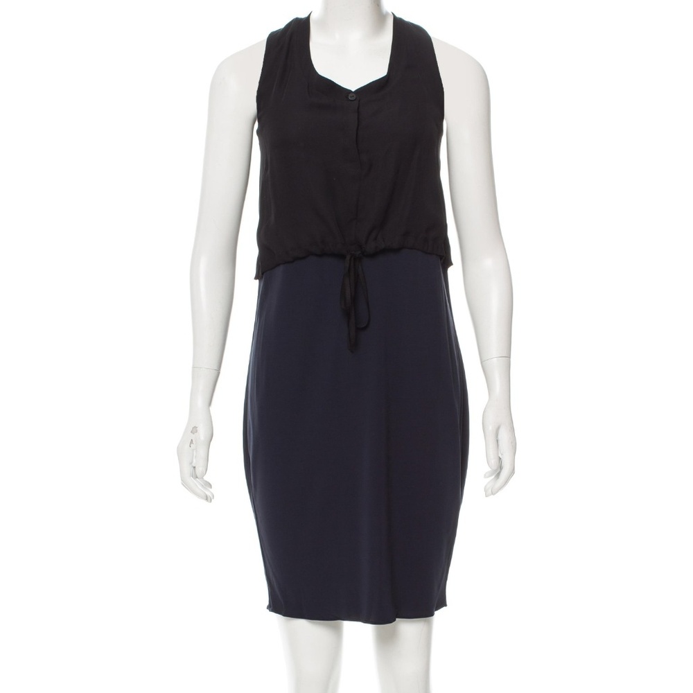 Ohne Titel dress Navy/black Button up fr 36/s nwot